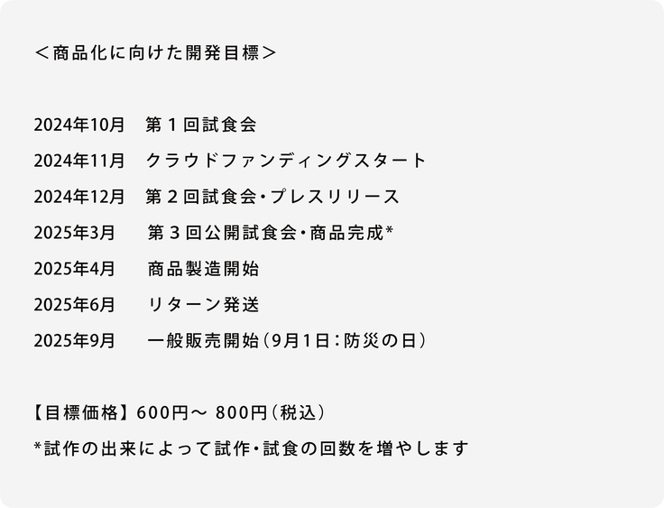 開発スケジュール