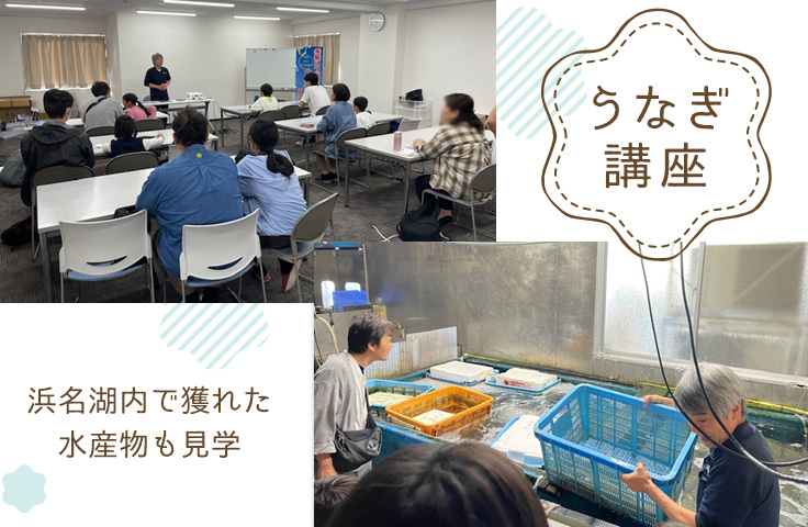 うなぎ講座 浜名湖内で獲れた水産物も見学