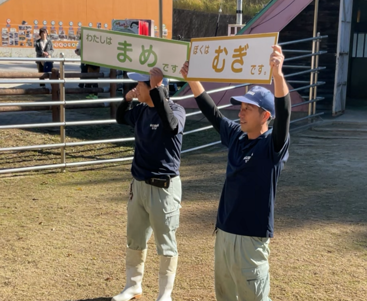 「まめ」「むぎ」