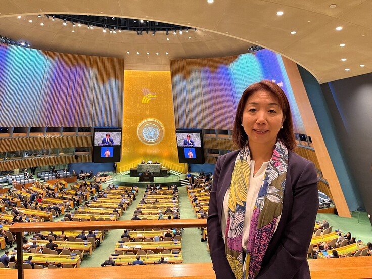 国連未来サミットに参加した ACE代表 岩附