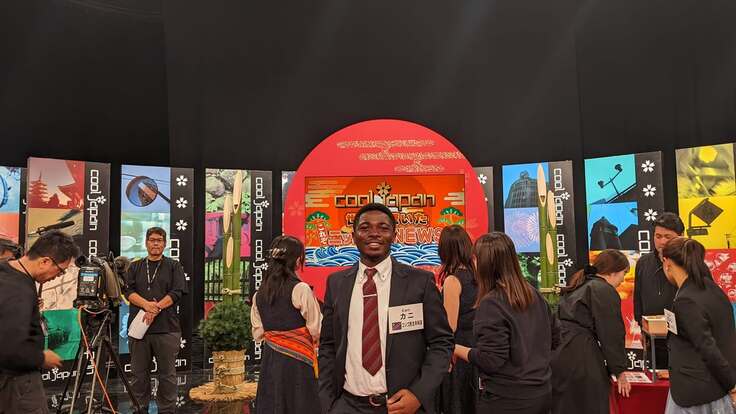 番組出演時の写真