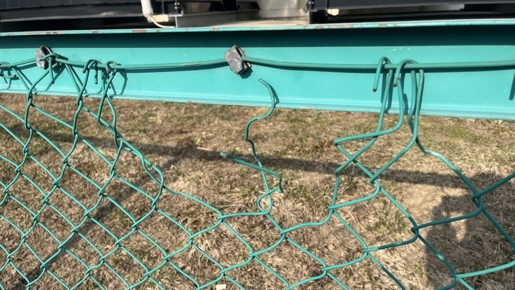 改修前の外周フェンス