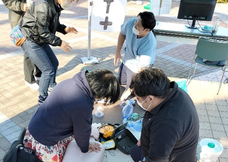 🖼心肺蘇生講習の実施風景