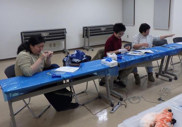 無言になるくらい集中されていました。