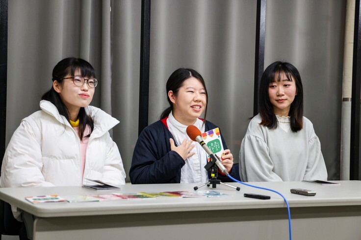 山口市役所での記者会見