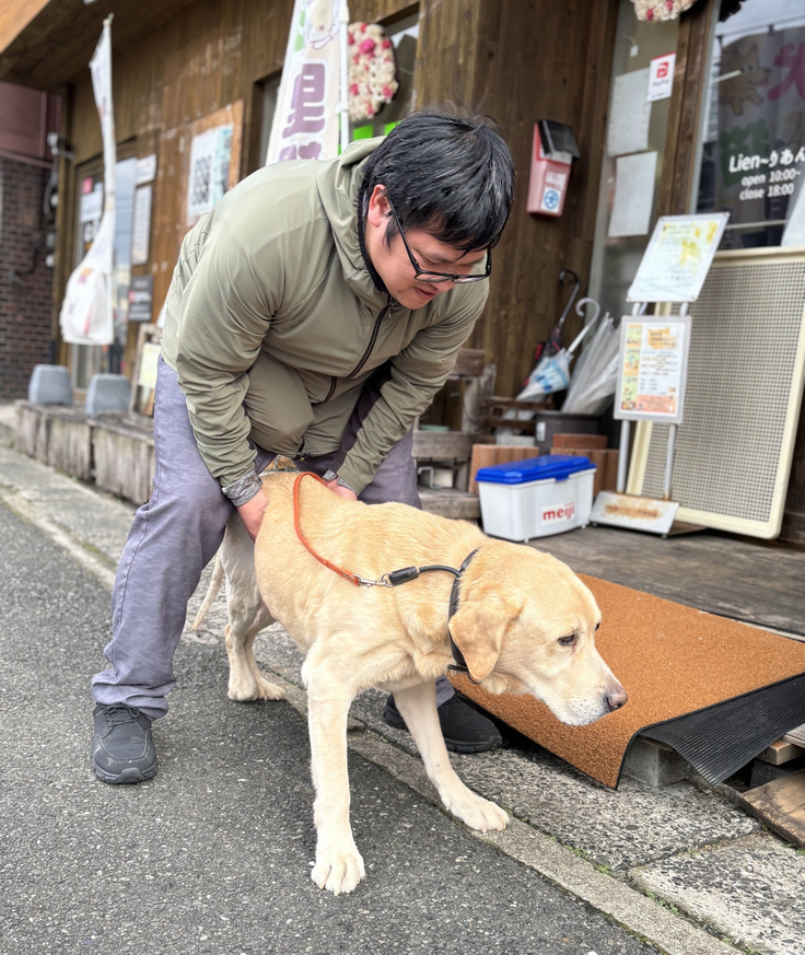 介助があれば少し歩けていた頃のこたろう