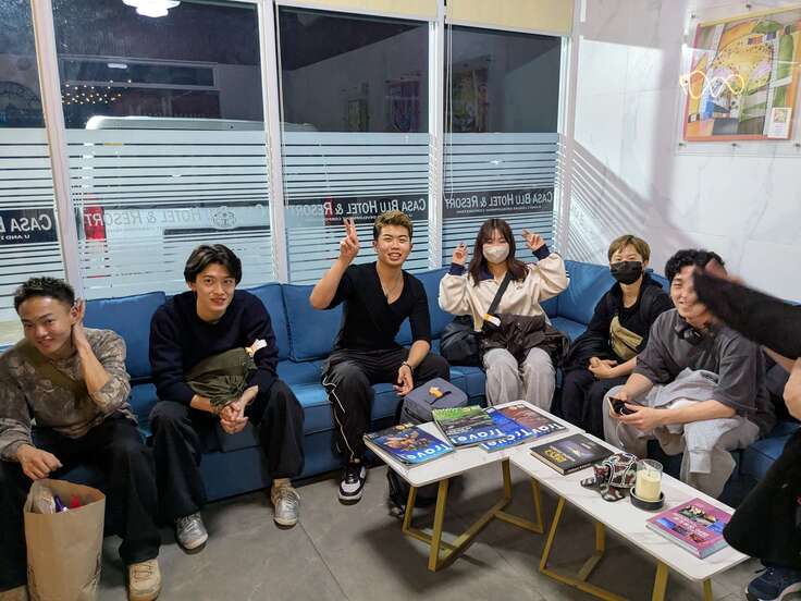 関東組ホテル到着