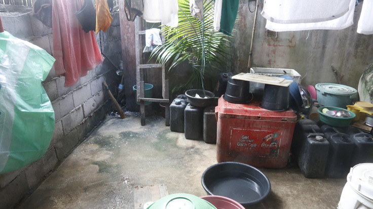 生活に利用数ためにためてある雨水