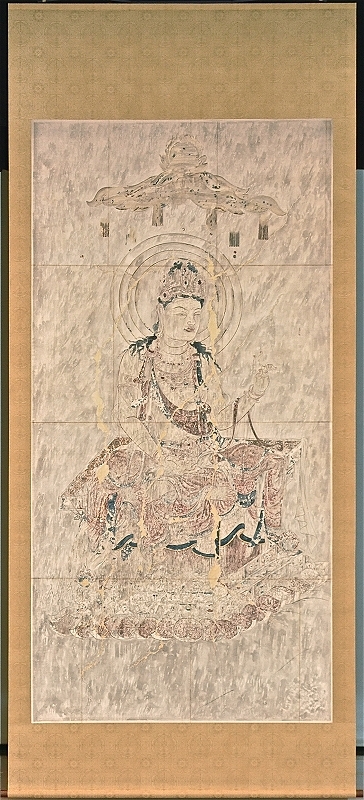 第8号壁　文殊菩薩像（表装後）