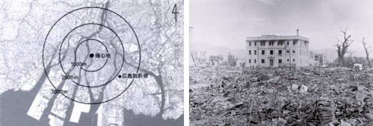 爆心地から380メートルにあった旧日本銀行広島支店
