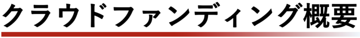 クラウドファンディング概要