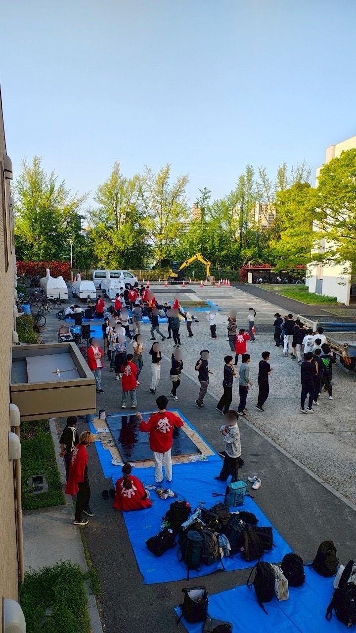 名大祭の準備の様子