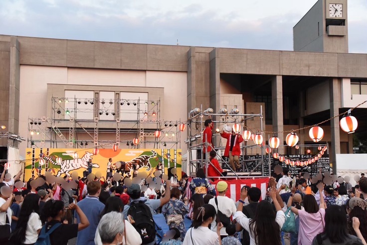 盆踊り企画の様子