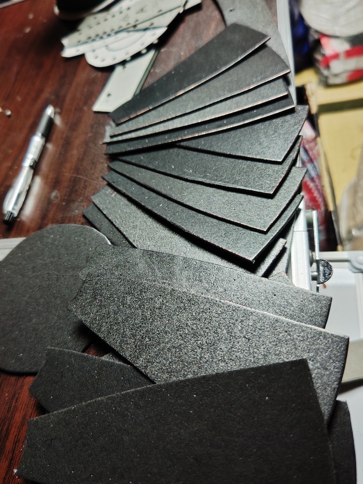 兜の矧を切り出したところ