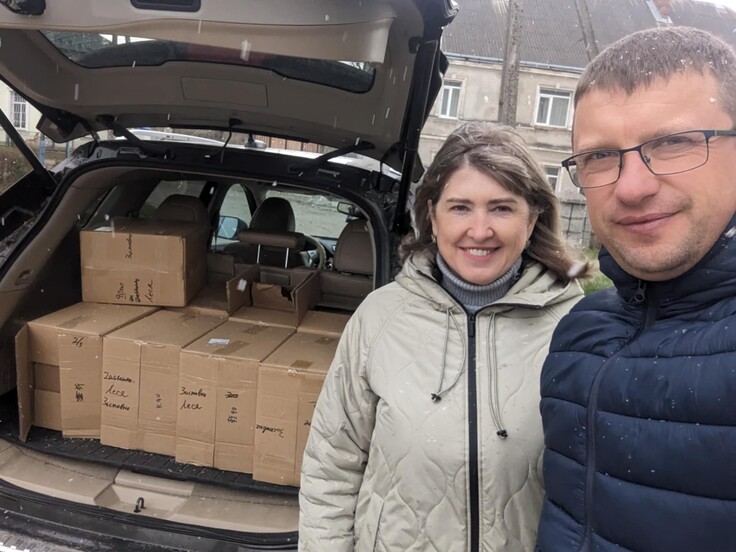 リヴィウ州のザスタブネ小学校の友人教師から教育支援が届いたというご報告