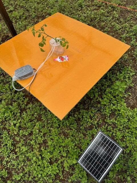 ソーラーパネル エアーポンプ