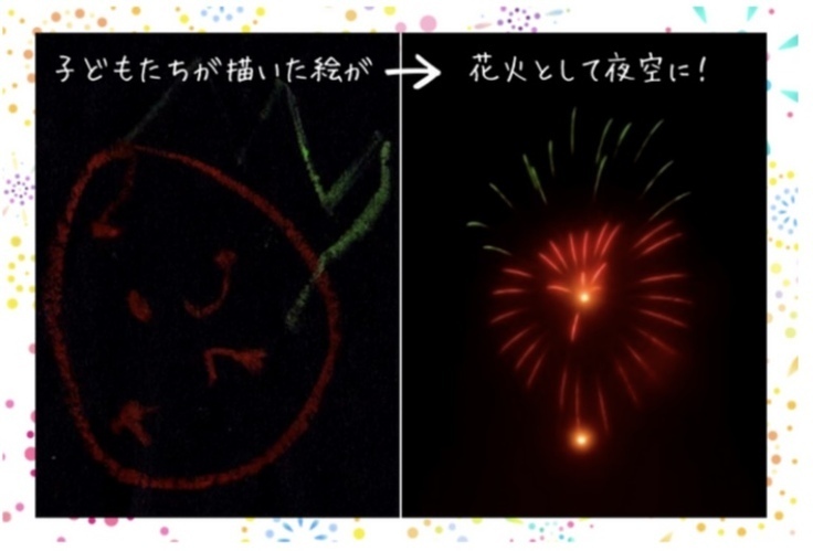 原画から花火に
