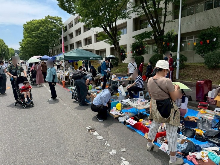 フリーマーケットの様子