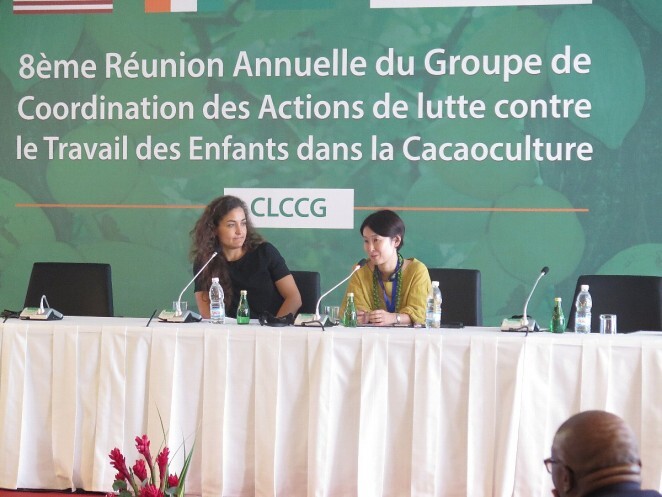 国際会議で発言するACE副代表の白木