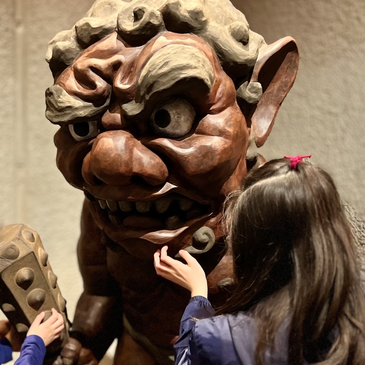 乾漆の妖怪彫刻《獄卒》