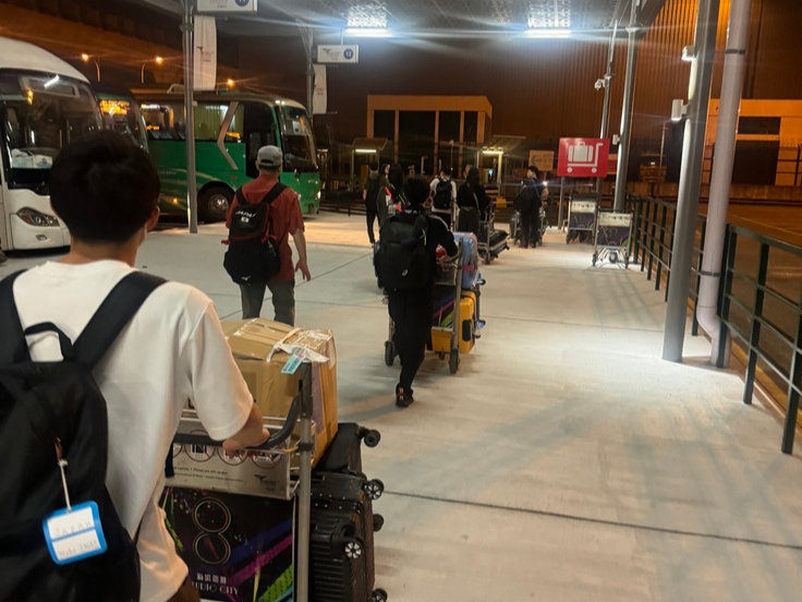 大会渡航の様子