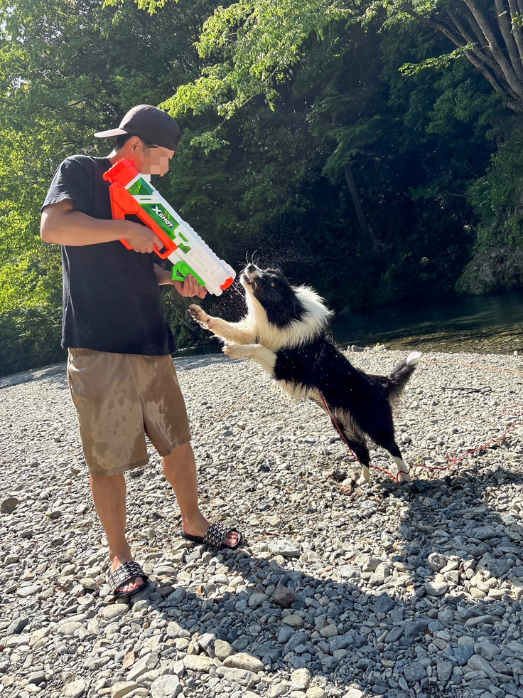 大好きな水鉄砲