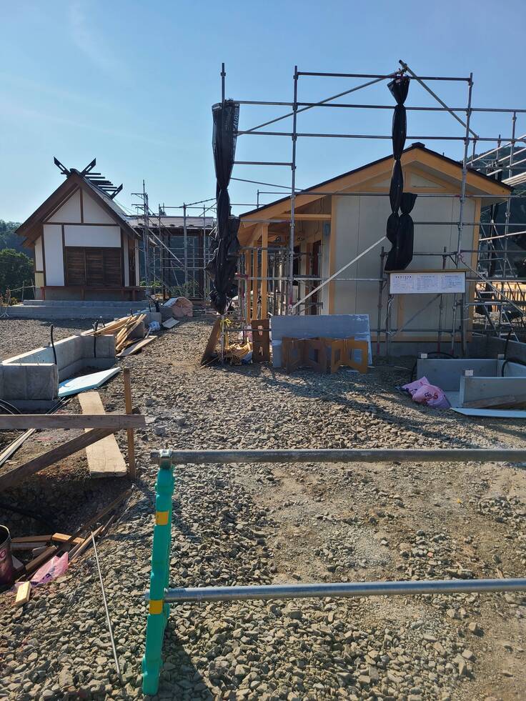 7月31日現在移転プロジェクト中の枋ノ木神社