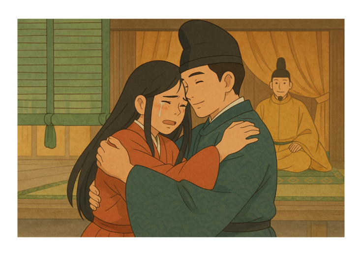 再会した二人（ChatGPTで作成）