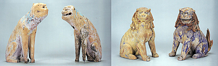 歴史を感じる狛犬の変遷