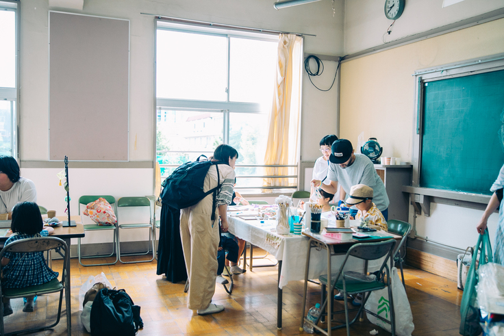 以前のマチノブンカサイ／ワークショップの風景