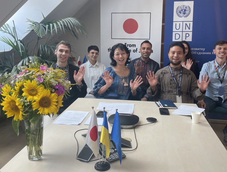 UNDPウクライナ事務所からの中継