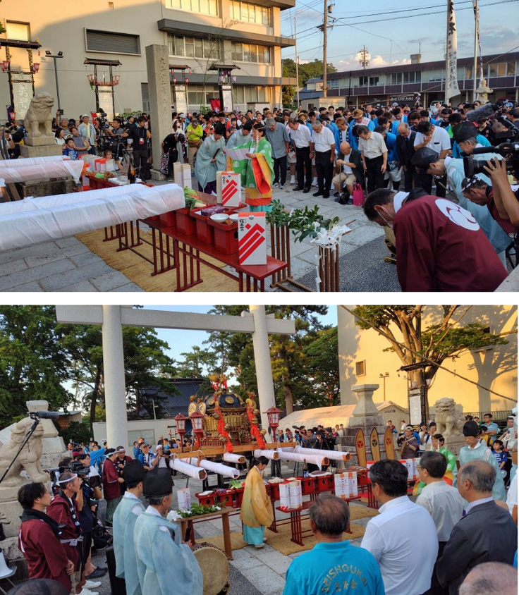 夏季大祭　神事の様子