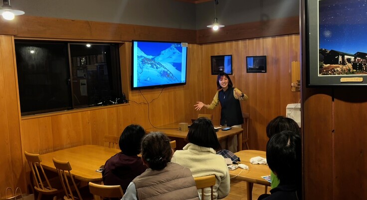 やぎちゃんにもライチョウのお話をしてもらいました