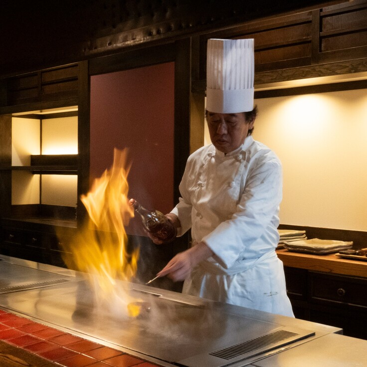 フランベする新料理長