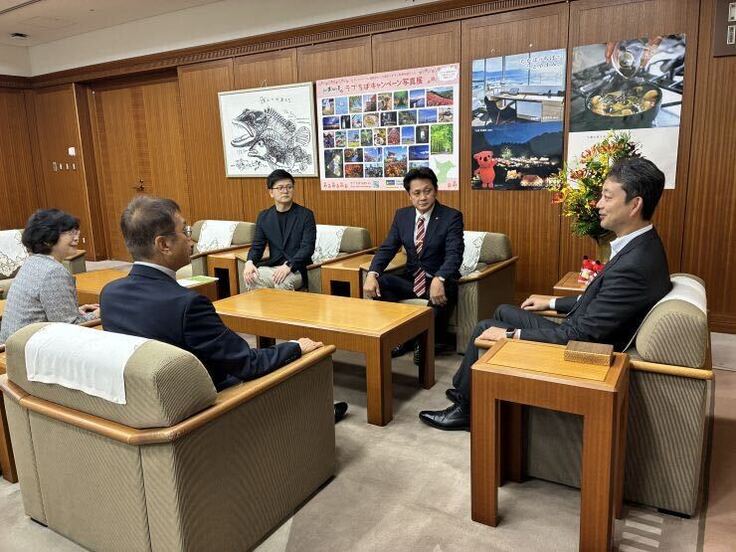 千葉県知事と意見交換の様子
