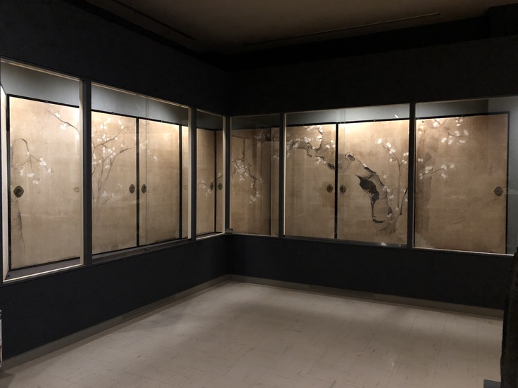 初お披露目・円空仏寺宝館に移った襖絵