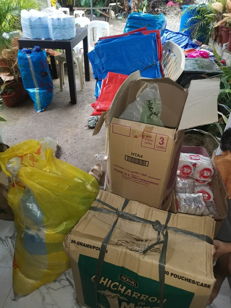 次回の支援物資の配給の準備