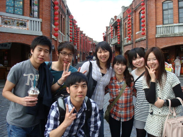 台湾人との集合写真