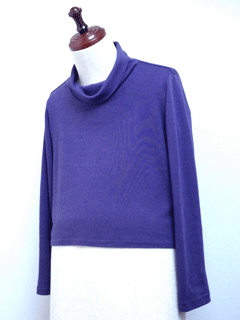 綿モダールスムース折り衿