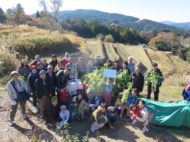 収穫祭　運搬車お披露目