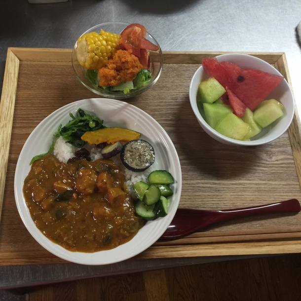 夏野菜のカレー。とってもおいしそう！