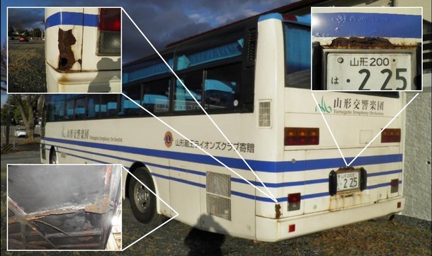 現在使用している楽団バス