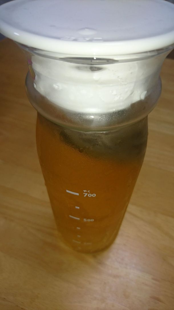 ４０日発酵乳酸上勝町阿波晩茶１リットル６時間冷蔵庫に入れた水出し