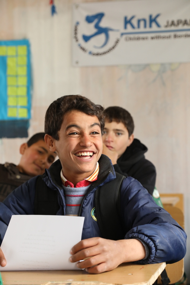 ザアタリ難民キャンプ内、KnKの授業