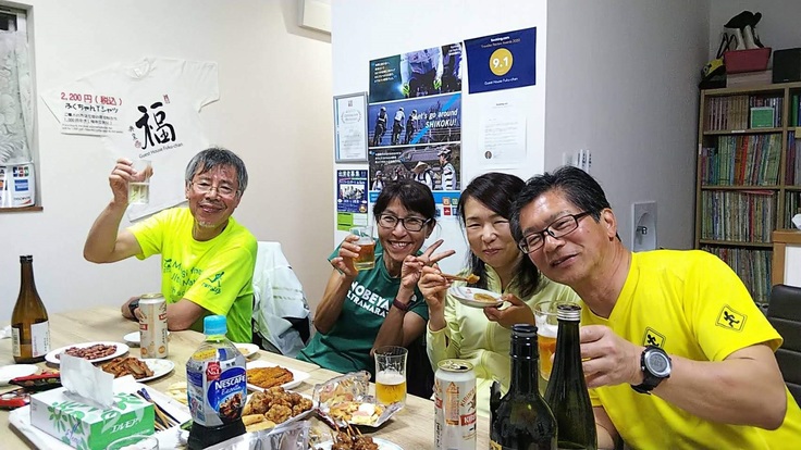 海部川風流マラソン打上げ