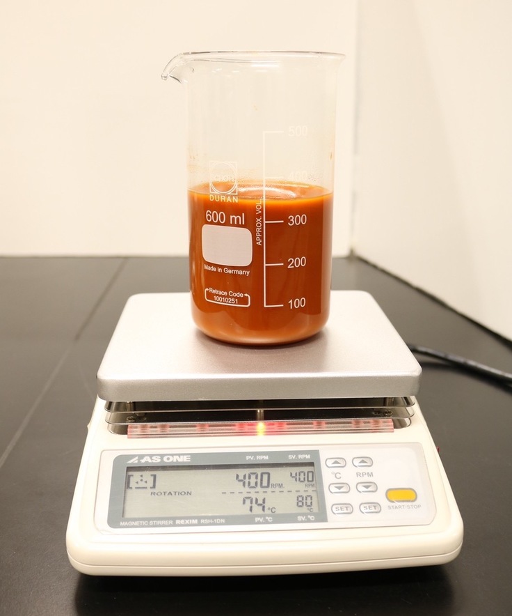 ホットスターラによる加熱・撹拌