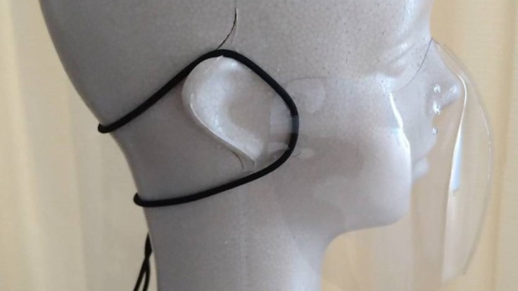 顔が見える透明ビニールマスク