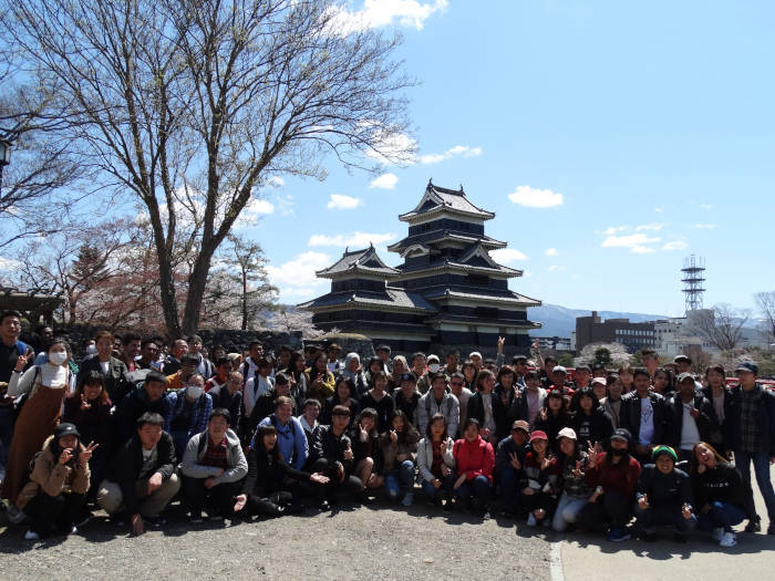 2019年松本城でお花見