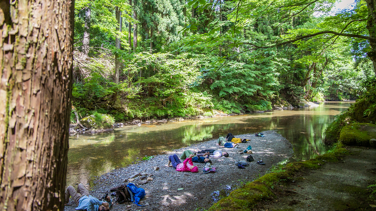 アーシングツアーの様子②