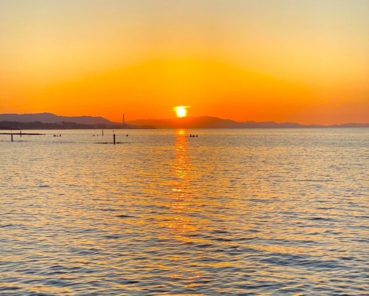 夕陽百選、夕日百選、夕日、夕陽、ぼうで、阪南市、波有手